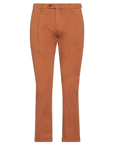 MICHAEL COAL Casual pants Camel 97% Cotton, 3% Elastane