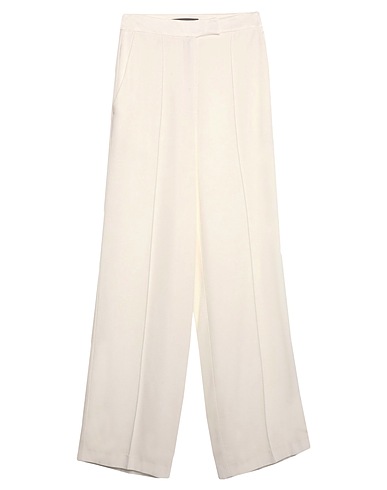 SIMONA CORSELLINI Casual trouser White 78% Acetate, 22% Viscose