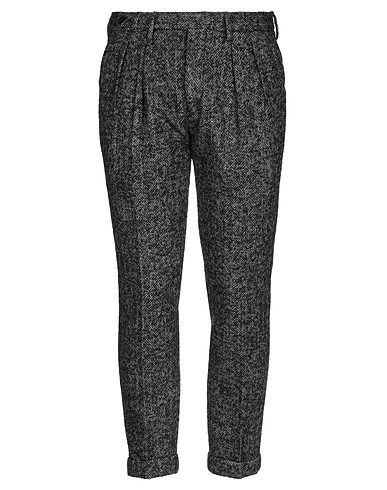 MICHAEL COAL Casual pants Charcoal 77% Wool, 10% Leather, 7% Alpaca wool, 6% Nylon
