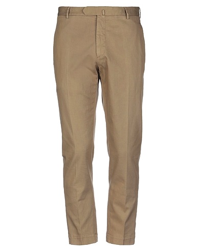 SANTANIELLO Casual pants Khaki 99% Cotton, 1% Elastane