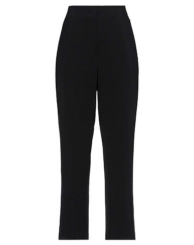 KAOS Casual pants Black 91% Polyester, 9% Elastane