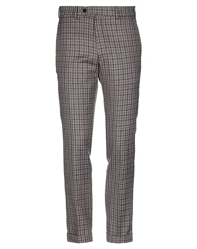 MICHAEL COAL Casual trouser Khaki 82% Virgin Wool, 12% Silk, 6% Linen