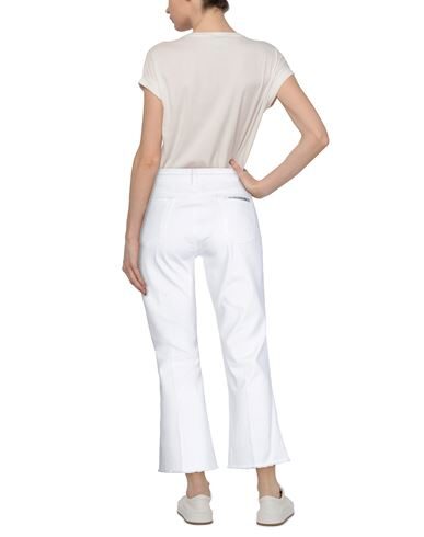 Shop Re-hash Re_hash Woman Pants White Size 30 Cotton, Elastane