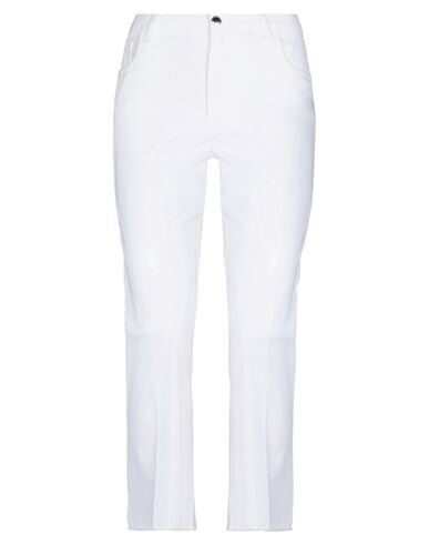 Shop Re-hash Re_hash Woman Pants White Size 30 Cotton, Elastane