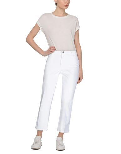 Shop Re-hash Re_hash Woman Pants White Size 30 Cotton, Elastane