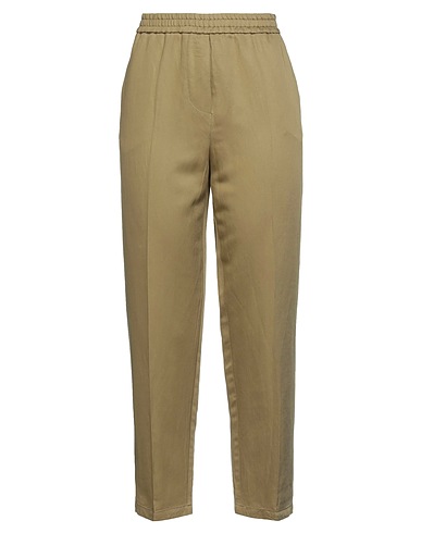 8PM Casual trouser Military green 70% Viscose, 30% Linen