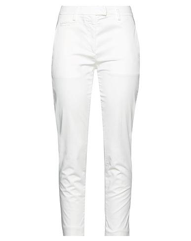 DONDUP Casual pants Ivory 97% Cotton, 3% Elastane
