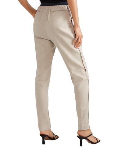 Shop Albus Lumen Woman Pants Beige Size 8 Linen