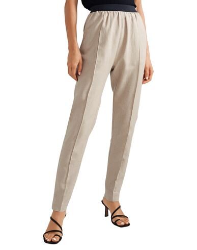 Shop Albus Lumen Woman Pants Beige Size 8 Linen