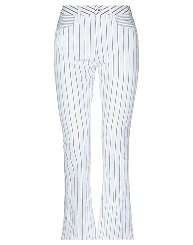 DONDUP Casual pants White 99% Cotton, 1% Elastane