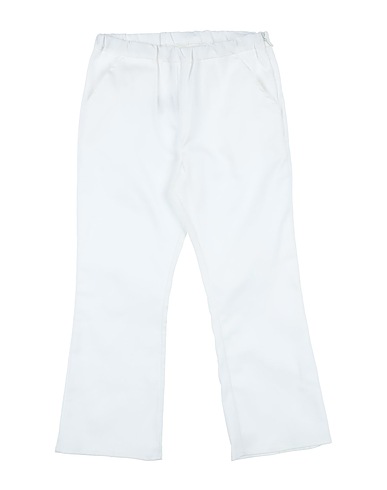 TOURISTE Casual pants White 97% Cotton, 3% Elastane