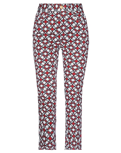 MANILA GRACE Casual trouser White 97% Cotton, 3% Elastane