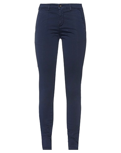 40WEFT Casual trouser Blue 98% Cotton, 2% Elastane