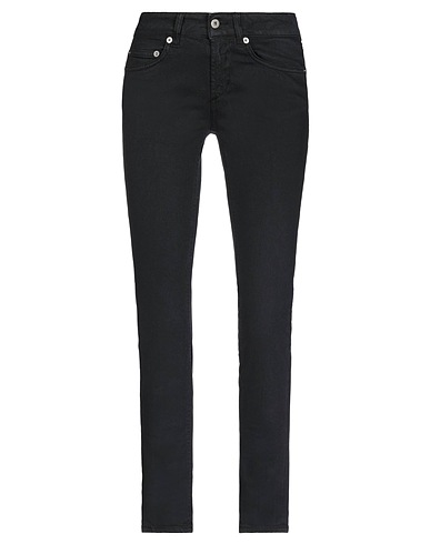 DONDUP Denim trousers Black 98% Cotton, 2% Elastane