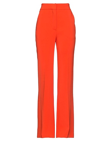 SIMONA CORSELLINI Casual trouser Orange 96% Viscose, 4% Elastane