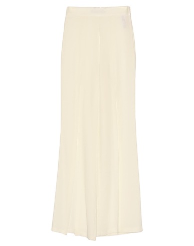 SIMONA CORSELLINI Casual trouser Ivory 78% Acetate, 22% Viscose