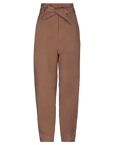 ALBERTA FERRETTI Hosen Braun 65% Leinen, 35% Seide