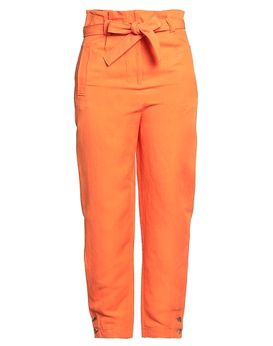 ALBERTA FERRETTI Pantalone Arancione 65% Lino, 35% Seta