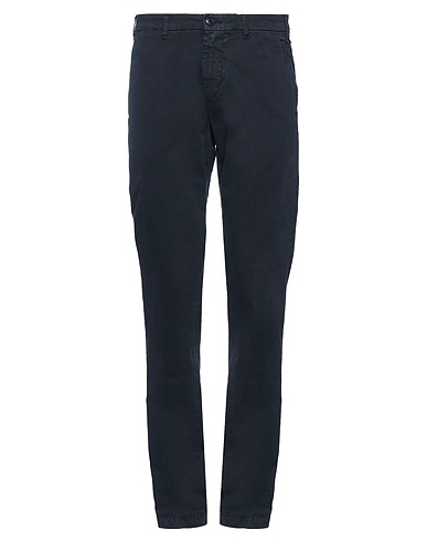 40WEFT Casual trouser Midnight blue 98% Cotton, 2% Elastane