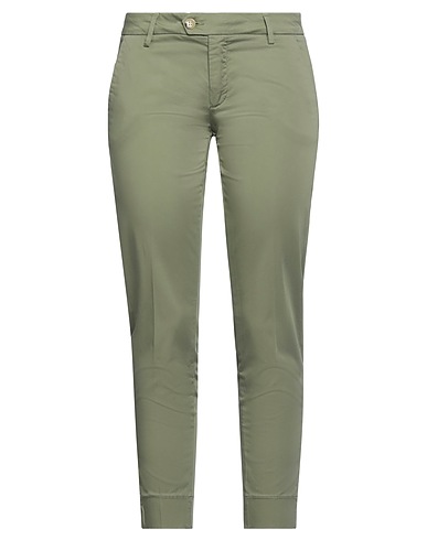 BONHEUR Casual pants Military green 97% Cotton, 3% Elastane