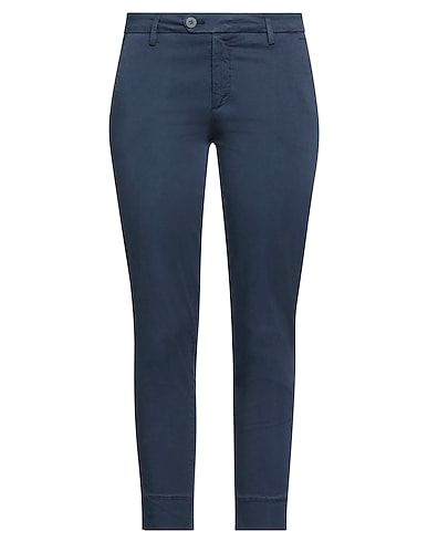 BONHEUR Casual pants Blue 97% Cotton, 3% Elastane