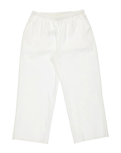 TOURISTE Casual trouser White 97% Cotton, 3% Elastane