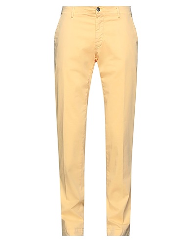 MASON'S Casual trouser Yellow 97% Cotton, 3% Elastane
