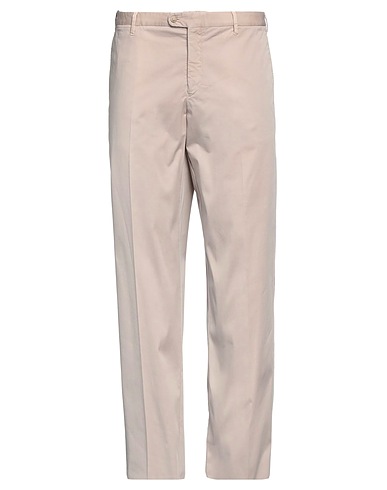 FEDELI Casual pants Beige 97% Cotton, 3% Elastane