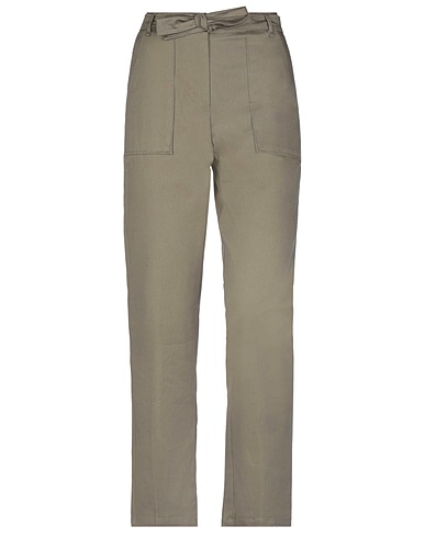 MANILA GRACE Casual trouser Military green 97% Cotton, 3% Elastane