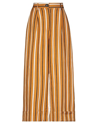 RUE•8ISQUIT Pantalone Cammello 87% Viscosa, 12% Poliestere, 1% Metallo