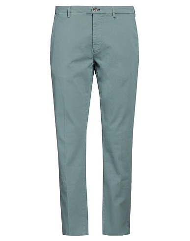 MASON'S Casual trouser Sage green 97% Cotton, 3% Lycra®