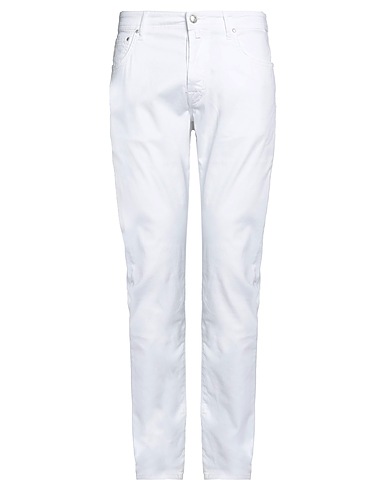JACOB COHЁN Pantalone Bianco 97% Cotone, 3% Elastan