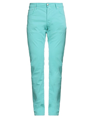 JACOB COHЁN Casual pants Turquoise 97% Cotton, 3% Elastane