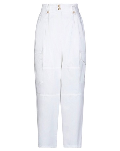 OTTOD'AME Casual pants White 100% Cotton