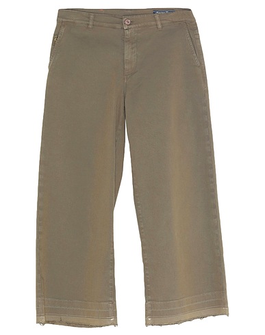 AVANTGAR DENIM by EUROPEAN CULTURE Casual pants Military green 93% Cotton, 5% Polyester, 2% Elastane