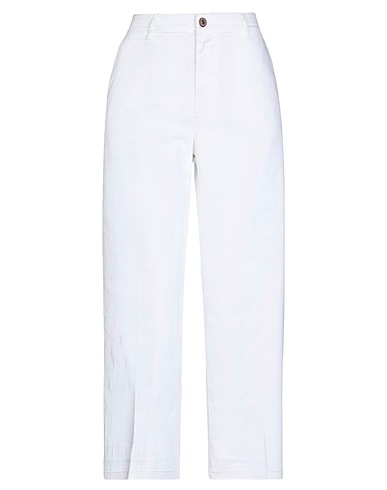 AVANTGAR DENIM By EUROPEAN CULTURE | White Women‘s Casual Pants | YOOX