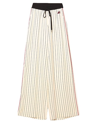 MY TWIN TWINSET Pantalone Avorio 100% Poliestere, Viscosa