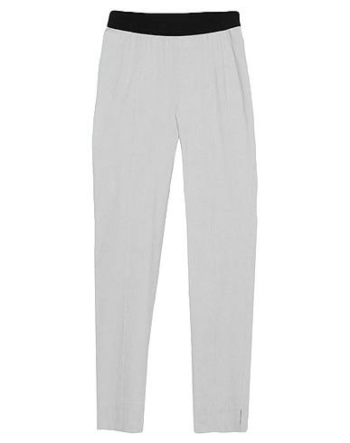 ERIKA CAVALLINI Casual pants Light grey 73% Linen, 26% Viscose, 1% Elastane