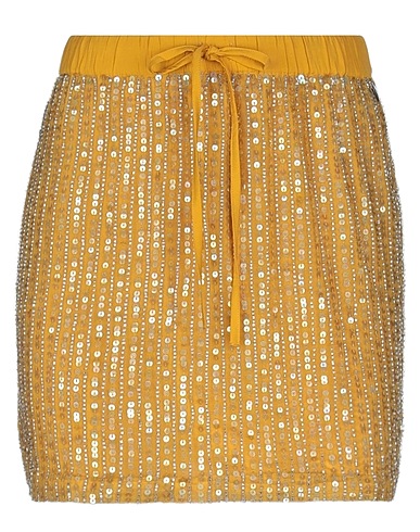 TWINSET Minigonna Giallo ocra 100% Poliestere
