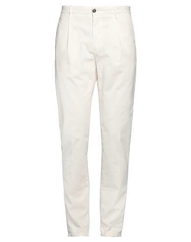 INCOTEX Casual pants Off white 98% Cotton, 2% Elastane