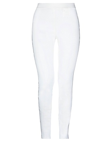 8PM Casual trouser White 73% Cotton, 24% PES - Polyethersulfone, 3% Elastane, Polyester, Viscose