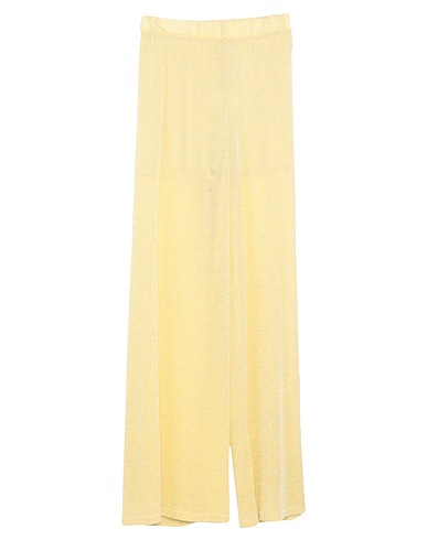 ANONYME DESIGNERS Casual pants Yellow 70% Viscose, 20% Synthetic fibers, 10% Polyamide