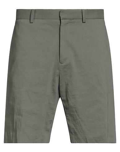 THEORY Shorts & Bermuda Military green 62% Linen, 36% Viscose, 2% Elastane