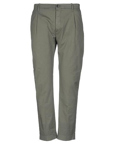 NINE IN THE MORNING Casual pants Military green 96% Cotton, 4% Elastane