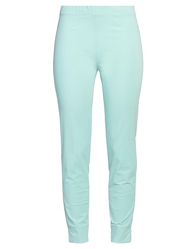 SEDUCTIVE Casual trouser Turquoise 51% Polyamide, 39% Cotton, 10% Elastane