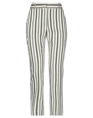 SUOLI Casual trouser Military green 62% Cotton, 19% Linen, 10% Polyamide, 9% Polyester