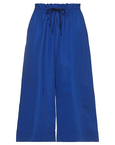 FORTE_FORTE Casual trouser Bright blue 83% Cotton, 17% Polyester