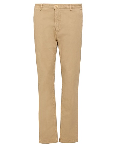 YAN SIMMON Casual pants Sand 98% Cotton, 2% Elastane