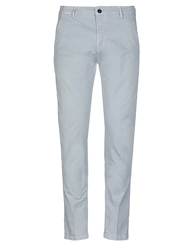 YAN SIMMON Casual pants Light grey 98% Cotton, 2% Elastane
