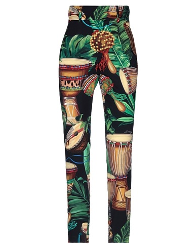 DOLCE&GABBANA パンツ ブラック シルク 95% / ポリウレタン 5%